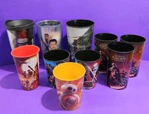 Mixed Lot Of 10 STAR WARS Movie Souvenir Tumblers Cups Force Awakens SW Rebels  - Picture 1 of 7