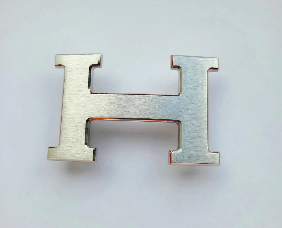 Hebilla de cinturón Constance cepillada plateada 38 mm H Foto 1 de 4