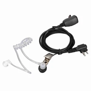 Walkie Talkie Headset PTT Mic 2 Pin Acoustic Tube Earpieces For GP‑8 FY - Zdjęcie 1 z 22