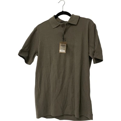 Camisa polo tejida Massimo Dutti para hombre mediana M gris verde manga corta 0715/208 nueva con etiquetas Foto 1 de 4