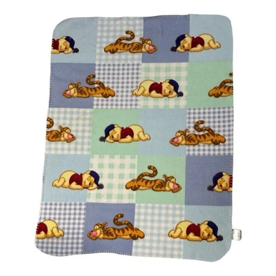 Manta de bebé polar Winnie The Pooh azul Sleepytime Pooh And Tigger Foto 1 de 4