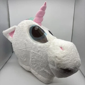 Dan Dee Big Greeter Head Unicornio Blanco Máscara de Halloween Juegos con disfraces Cabeza de mascota - Imagen 1 de 24