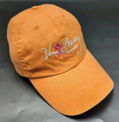 VERA BRADLEY FOUNDATION CLASSIC hat orange adjustable cotton cap - Image 1 of 4