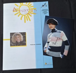 Eurovision Lithuania 2002. Happy You - Aivaras ( Nice Brochure + 1 Photo, signed - Picture 1 of 2