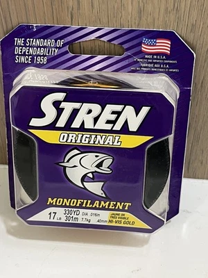 Stren Original Monofilament 17 lb 330yd/301m Hi-Vis Gold Fishing Line - Image 1 of 2