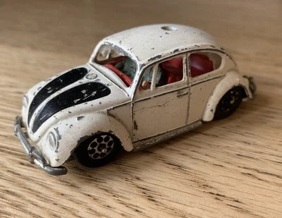 Corgi Original White Volkswagen Vintage VW Police 1200 Saloon Diecast Toy Car - Image 1 of 4