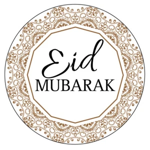 70x EID MUBARAK NON Personalised Stickers RAMADAN CELEBRATION Muslim sweet 967 - Picture 1 of 3