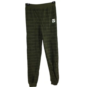 True Religion Youth Jogger Fleece Pull On Sweatpants Logo Olive Green Size XL - Picture 1 of 12