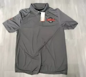Harley-Davidson Hemd Herren M Grau Golf Button Polo Bakersfield CA USA Logo - Bild 1 von 8