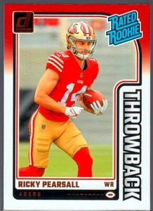 Fútbol americano Donruss 2024 clasificación retro novato radiocontrol Ricky Pearsall #33 49ers - Imagen 1 de 1