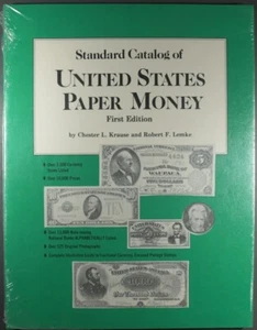 STANDARD CATALOG OF UNITED STATES PAPER MONEY FIRST EDITION KRAUSE/LEMKE SEALED - Picture 1 of 2
