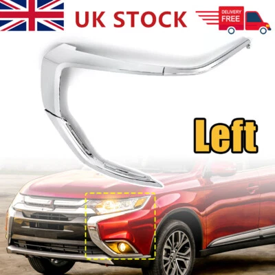 Left Passenger Side Front Bumper Molding Trim For Mitsubishi Outlander 2016-2019 - Image 1 of 4