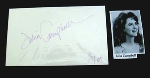 Julia Campbell Autographed 3x5 Index Card Romy & Michelle Cutters HTF - Picture 1 of 1