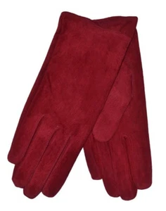 Guantes de gamuza Emily dents para mujer dama negros, marinos, rojos, coñac, moca, claret - Imagen 1 de 1