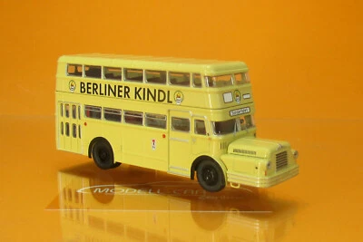 Brekina 61201 IFA Do 56 Doppelstockbus BVG Berliner Kindl 1:87 NEU Modellauto - Bild 1 von 2