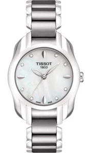 TISSOT T-TREND T-WAVE DIAMOND MOTHER OF PEARL LADIES WATCH T023.210.11.116.00 - Picture 1 of 3