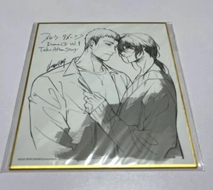 Slow Damage Taku Towa Drama CD Vol.1 Bonus Shikishi Japan New - Picture 1 of 3