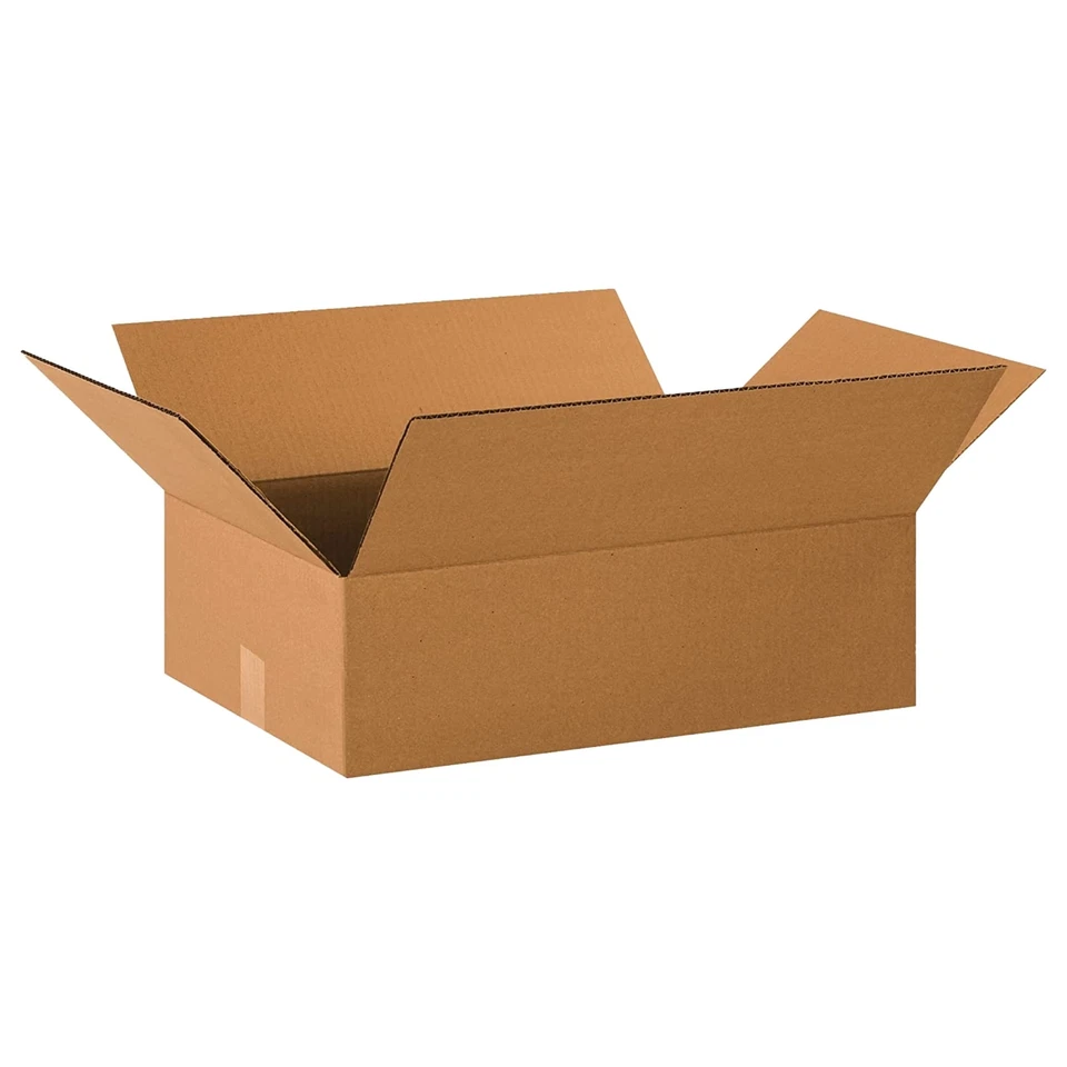 Partners Brand 20x14x6 Corrugated Cardboard Boxes, 20"L x 14"W x 6"H, Pack of... - Image 1 of 4