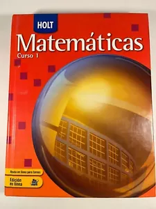 Holt Mathematics Course 1: Spanish Student Edition 2007 0030782724 - Imagen 1 de 3