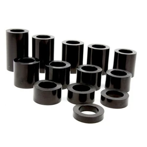 Wheel Axle Spacer Kit I.D. 1 Inch – O.D. 1-1/2 inch (1.50) – 13 Spacers Black - Picture 1 of 1