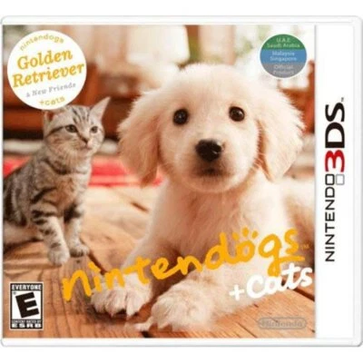 Nintendogs + Cats: Golden Retriever & New Friends 3DS Brand New Game (2011 Pet) - Image 1 of 4