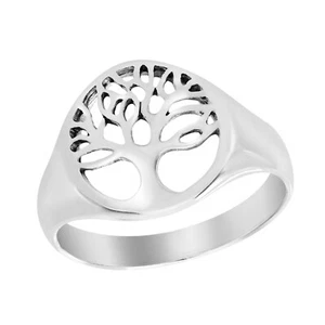 Precious Family Tree Living Tree of Life .925 Promise Anillo de Plata de Ley-7 - Imagen 1 de 3