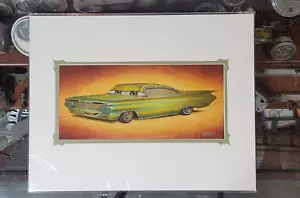 RARE Keith WEESNER Pixar CARS Movie RAMONE Print 1959 Impala DisneyLand parks ed - Foto 1 di 11