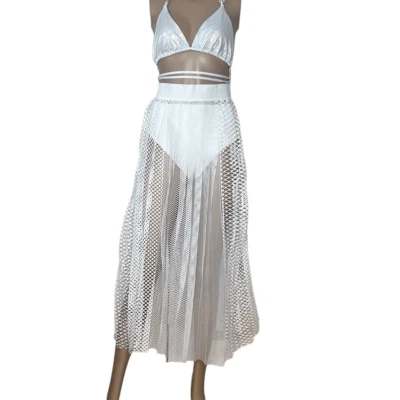 Falda Wolford Fading Net Blanca L Nueva con Etiquetas Foto 1 de 4