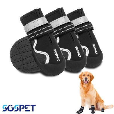 4 Stück Outdoor Anti-Rutsch Hundesocken Hundeschuhe Wasserdicht Pfotenschutz - Bild 1 von 4