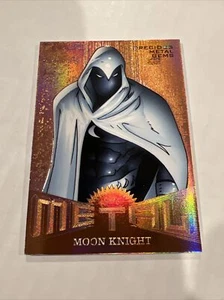 2017 Fleer Ultra Spider-Man Metal BRONZE PMG MM21 ALPHA Moon Knight #1/199 READ⭐ - Picture 1 of 5