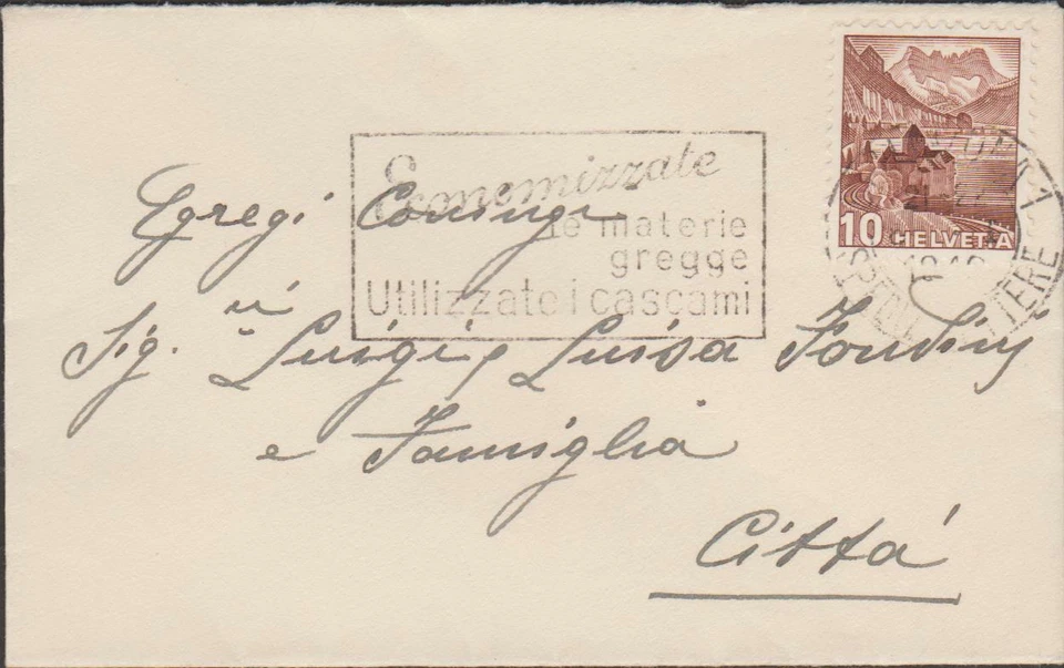 Switzerland Old Cover 1940 (Small size) - Image 1 of 1
