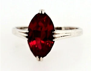 Ruby Sterling Silver Dress Ring - Picture 1 of 11