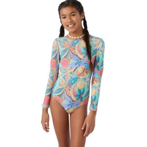 O'Neill Girls L/S Paddlesuit Size 10 One Piece Swimsuit Rashguard Surf Suit NWT - Picture 1 of 7