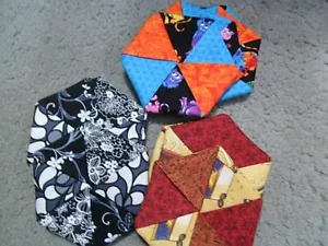 Handmade Hexagon Shaped Cotton Fabric Coasters Everyday - Picture 1 of 4