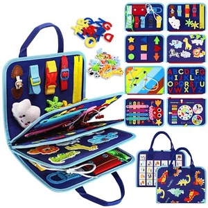 Toddler Busy Board Montessori Toys Sensory Board Educational Activities for L... - Picture 1 of 6