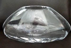 Georg Jensen MCM klare Facette Glas Vase 4,8" hoch - Bild 1 von 5