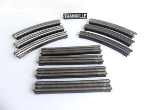 1:76 / TRIX / RAILWAY / TTR 10 RAILS BALLAST PLASTIQUE / 4 DROITS / 6 COURBES - Imagen 1 de 5