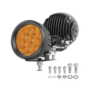 LED Pods Amber Off Road Fog Lights Niwaker 2PCS 90W 3 Inch Round Pod LED - Picture 1 of 6