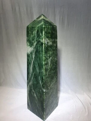 XL Nephrit Jade Tower 23kg 56x14x14cm Interior Design Edelstein Heilstein Naturs - Bild 1 von 4