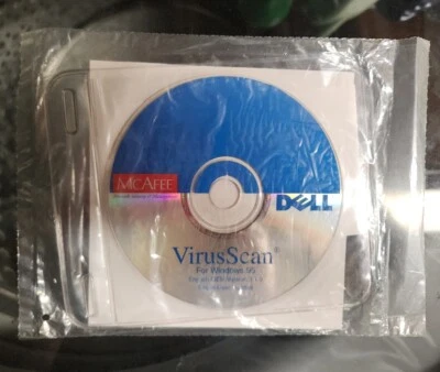 McAfee Virus Scan for Windows 95 Dell OEM Disc Only Sealed - Image 1 of 2