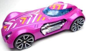 2018 HOT WHEELS DODGE XP-07 PEARL PINK 1:64 DIECAST 2 5/8" CAR W/ WHITE & YELLOW - Picture 1 of 6