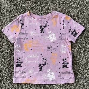 Old Navy x Disney Nightmare Before Christmas Purple T-shirt, Size 5T, Cotton - Picture 1 of 10