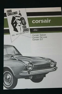Ford Corsair Saloon, De Luxe & GT Sales Folder 1964 - Picture 1 of 8