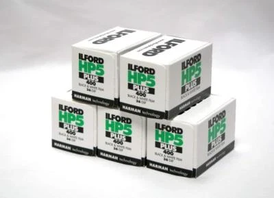Ilford HP5 Plus 35mm 400 ISO Black & White Camera Film 36 exposure  PACK OF 5 - Image 1 of 4