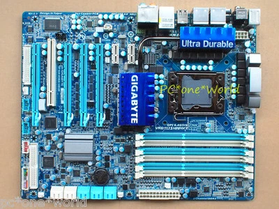 Gigabyte GA-X58A-UD3R V1.0 motherboard Socket 1366 DDR3 Intel X58 100% working - Image 1 of 4