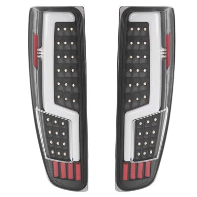 For 2004-2012 Chevy Colorado GMC Canyon Black  LED Tube Tail Lights Brake Lamps - Image 1 of 4