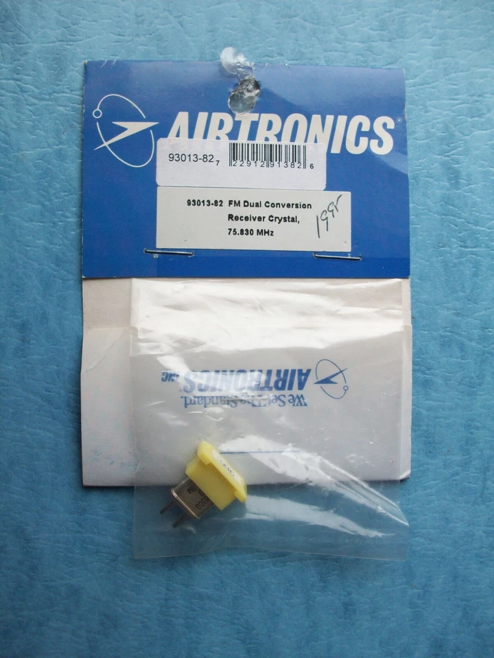 AIRTRONICS FM DUAL CONVERSION RECEIVER CRYSTAL 75.830MHZ CHANNEL 82 93013-82 - Image 1 of 1