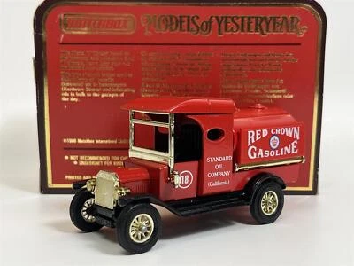 Ford Model T Tanker 1912-16 Red Crown Gasoline Yesteryear Matchbox Y3D S7 - Image 1 of 4