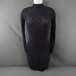 Wolford x Simkhai Women Dress S Black Bodycon Designer Sculpted Minimalist Chic - Picture 1 of 10