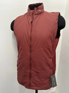 KJUS Men's Radiation Vest Full Zip Insulated Burgandy Red $279 MSRP Size 50 / M - Picture 1 of 6